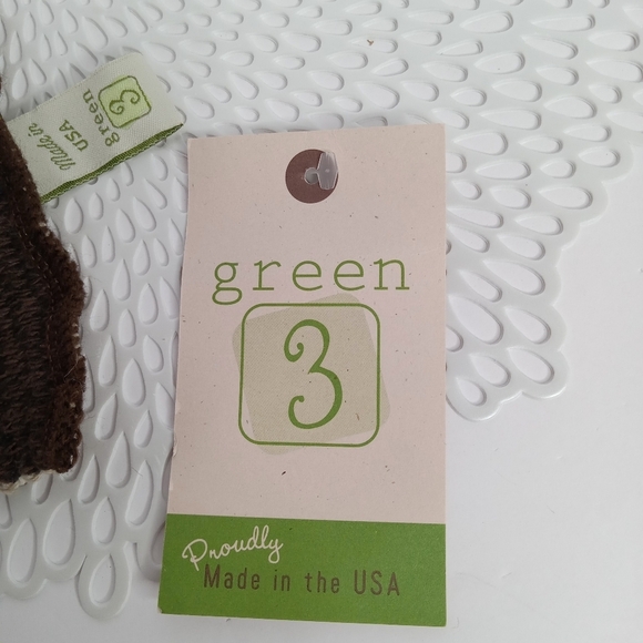 GREEN 3 SCARF WITH DOG RED; WHITE; TAN; & BROWN 64" LONG NWT - Picture 8 of 11